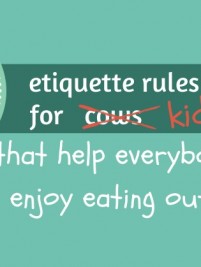 9 Etiquette Rules for kids that help everybody enjoy eating out from http://smartkids101.com #manners #dining