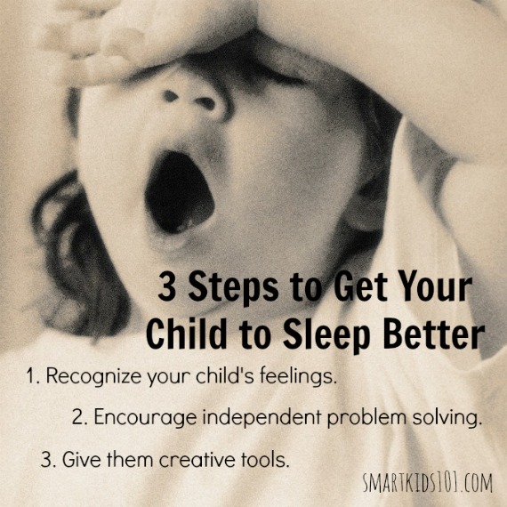 Get your child to sleep better. 3 simple suggestions from https://smartkids101.com