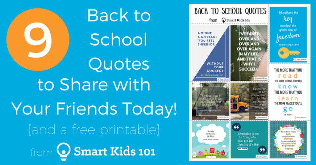 9 Back To School Quotes To Share With Your Friends Today Smart Kids 101