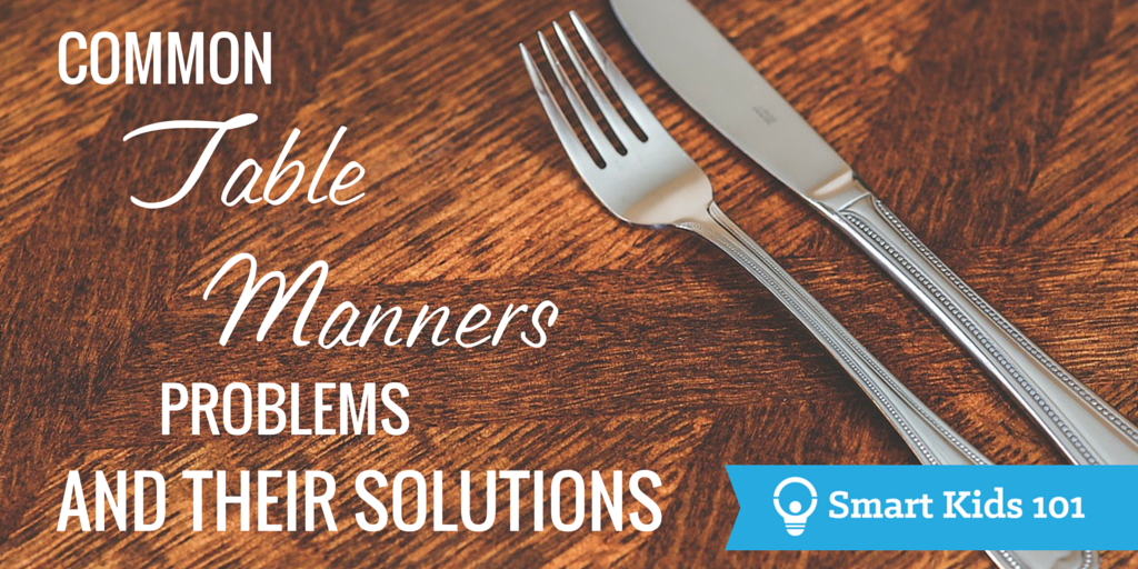 a list of table manners